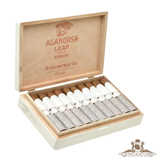 [03AL003] Aganorsa Leaf Anniversario Corojo (Lancero)