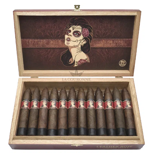 [03DW002] Deadwood Cigars Leather Rose (Torpedo)